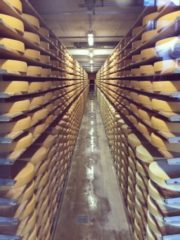 グリュイエールのチーズ工場